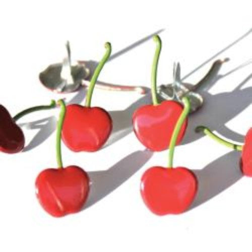 Eyelet Outlet Shape Brads 12/Pkg Cherries