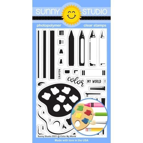 Sunny Studios COLOR MY WORLD STAMPS