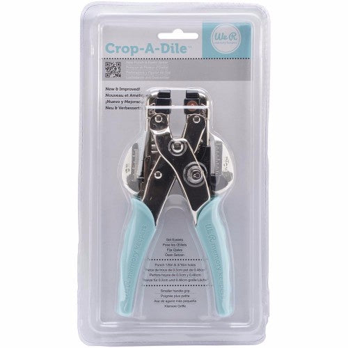 We R Crop-A-Dile Hole Punch & Eyelet Setter Aqua