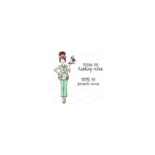 Stamping Bella Cling Stamps Curvy Girl Nurse