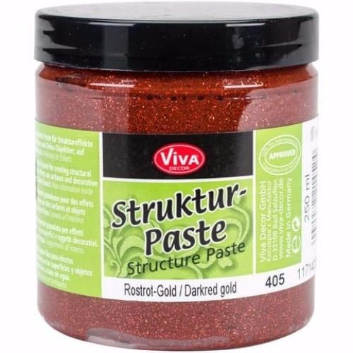 Viva Decor Structure Paste 8.45oz DARKRED GOLD