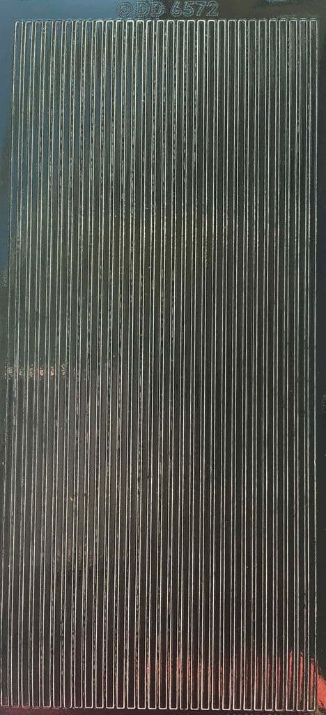 Straight Peel-Off Stickers 10 x 23 cm Gloss black DD6572