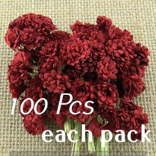 ATK MULBERRY PAPER GYPSOPHILA FLOWERS Deep red
