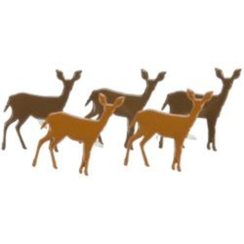 Eyelet Outlet Shape Brads 12/Pkg Deer