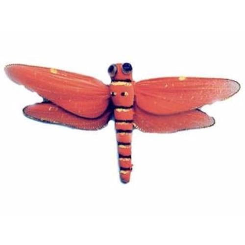 Accent Design Floral and Garden Accents Nylon Friend Dragonfly 5" Red/Black