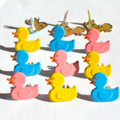 Eyelet Outlet Shape Brads 12/Pkg Duck