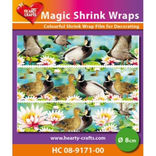 Hearty Crafts Magic Shrink Wraps, Ducks 8 cm