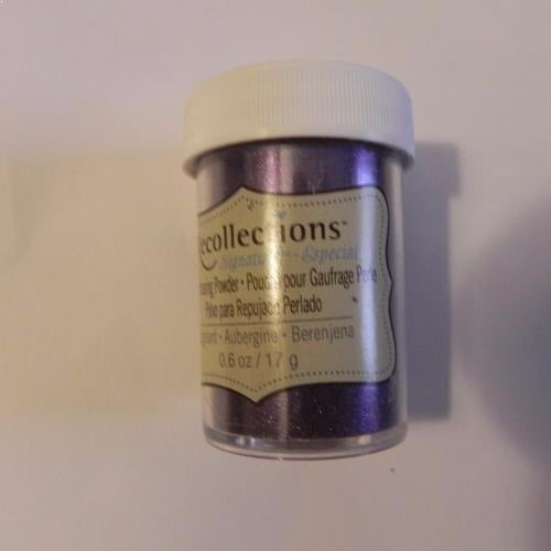 Recollections Pearl Embossing Powder Eggplant