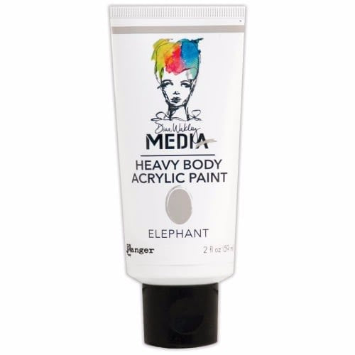 Dina Wakley Media Heavy Body Acrylic Paint 2oz Elephant