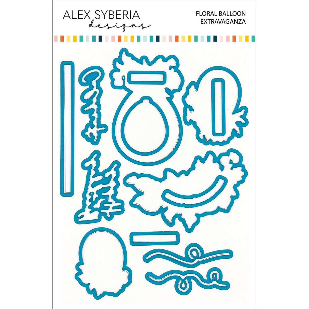 Alex Syberia Designs Floral Balloon Extravaganza Die Set