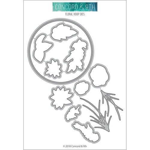 Concord & 9th Dies Floral Hoop