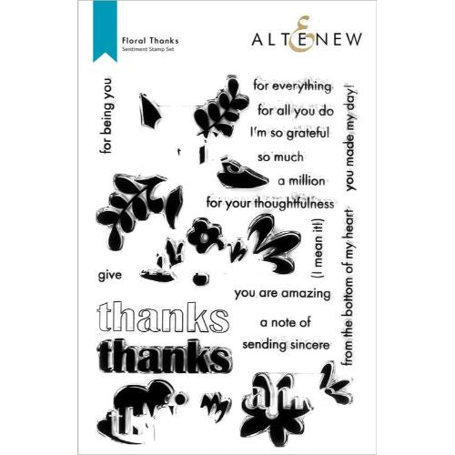 Altenew Floral Thanks Stamp Set