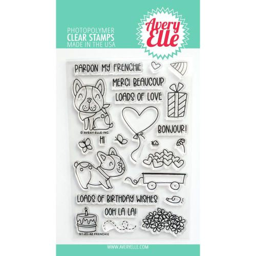 Avery Elle Clear Stamp Set 4"X6" Frenchie