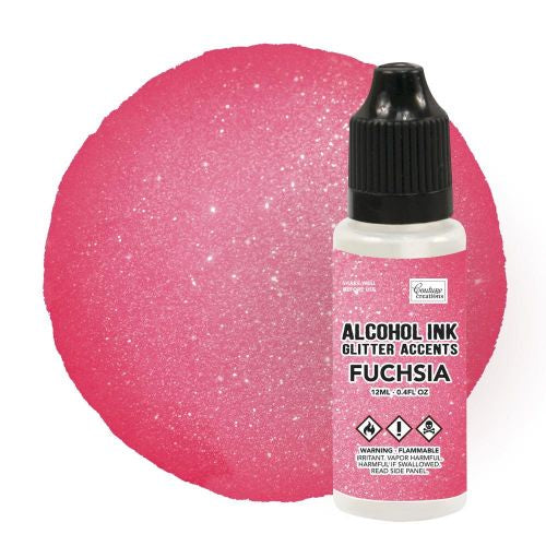Couture Creation A Ink Glitter Accents Fuchsia - 12mL