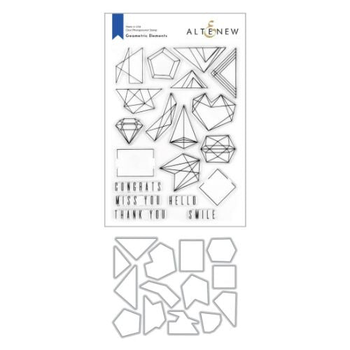 Altenew Geometric Elements Stamp & Die Bundle