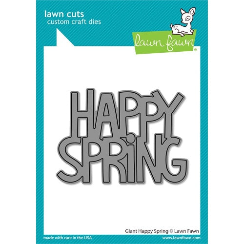 Lawn Cuts Custom Craft Die Giant Happy Spring