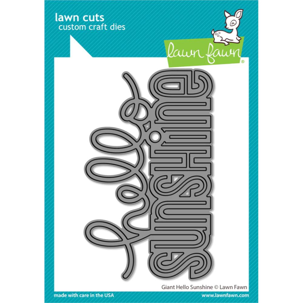 Lawn Fawn Lawn cuts giant hello sunshine - giant hello sunshine LF3140