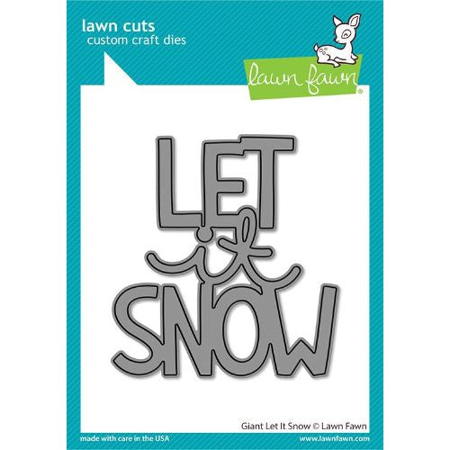 Lawn Fawn LF2695 - Lawn Cuts - Giant Let It Snow