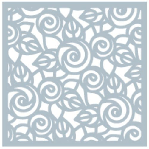 Gina K Designs GKD ART STENCIL- ROSE SWIRL