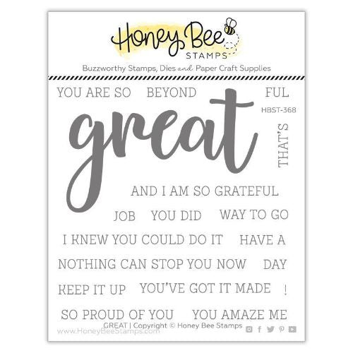 HoneyBee Great | 4x4 Stamp Set