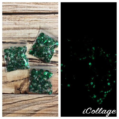 Auzz Trinklets N Krafts Shaker Mix Green Glow in Dark 1 Pack