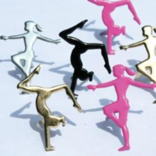 Eyelet Outlet Shape Brads 12/Pkg Gymnasts