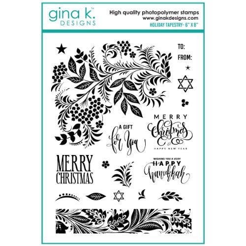 Gina K Designs CLEAR STAMPS- HOLIDAY TAPESTRY