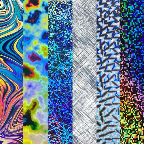 ETC Papers Holographic Film Cardstock 6"X6" 12/Pkg Assortment 2