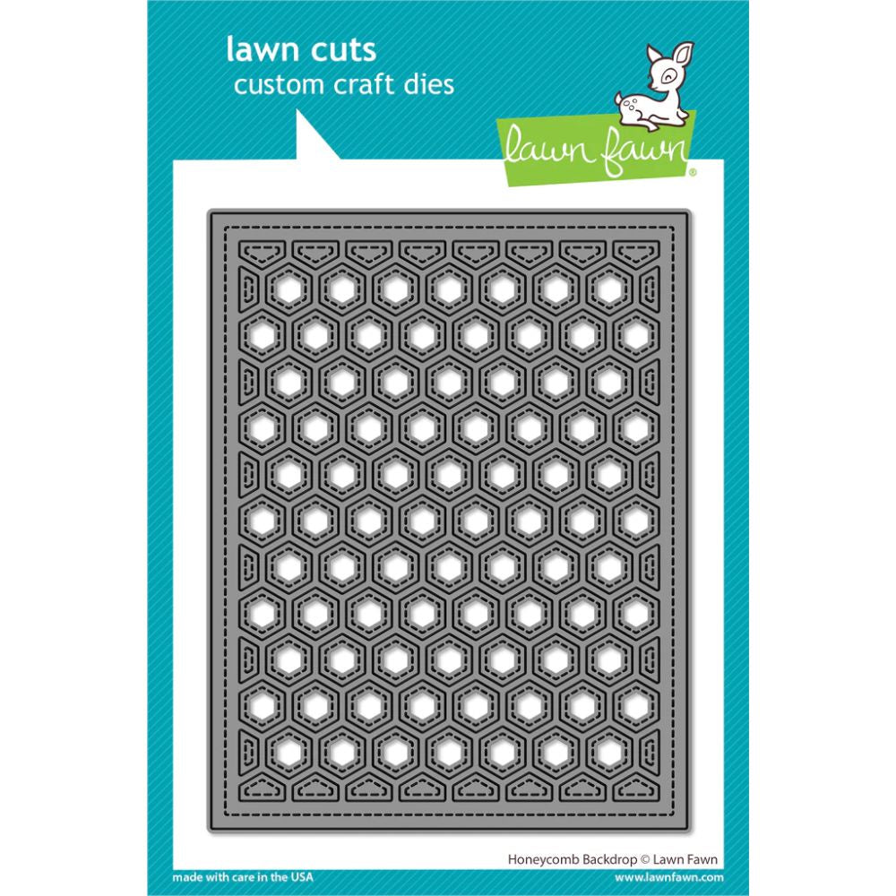 Lawn Fawn Lawn cuts honeycomb backdrop - honeycomb backdrop LF3142