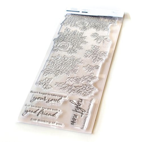 Pinkfresh Studio Hydrangea and Rose stamp set Retired