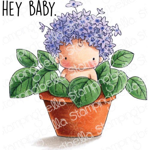 Stamping Bella Cling Stamps Hydrangea Baby