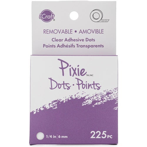 iCraft Pixie Dots Adhesive Dots Removable 1/4" 225/Pkg