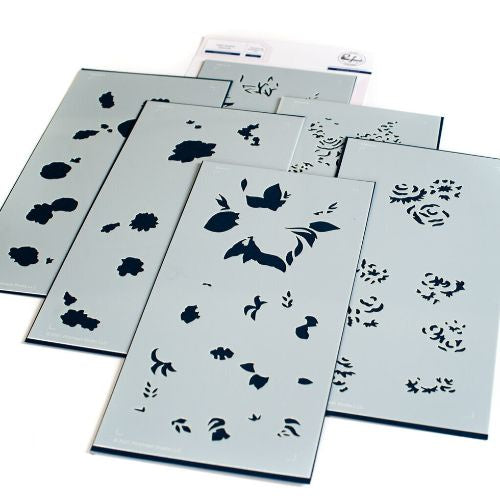 Pinkfresh Studio Joyful Bouquet stamp/stencil Bundle Retired