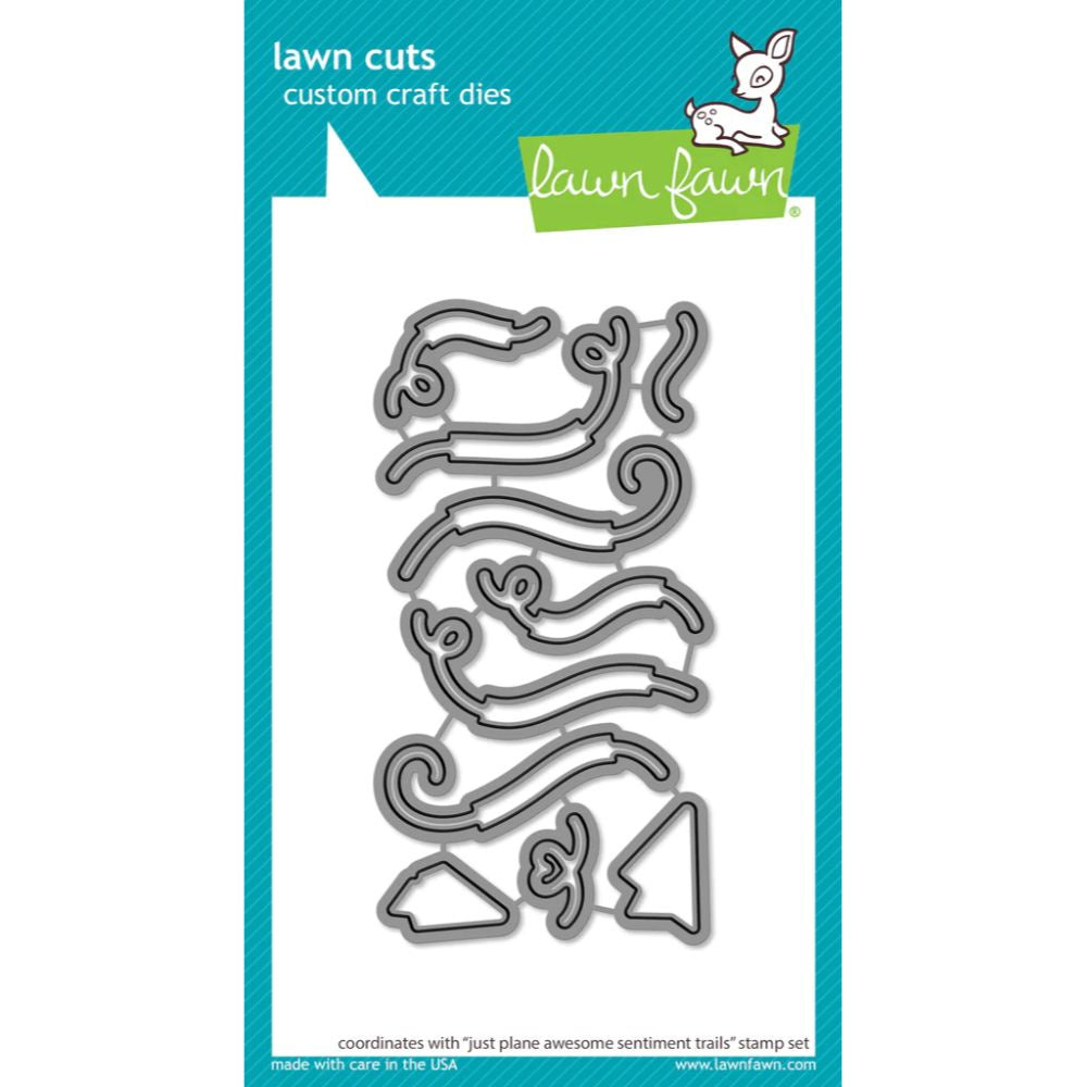 Lawn Fawn just plane awesome sentiment trails lawn cuts - just plane awesome sentiment trails lawn cuts LF3133