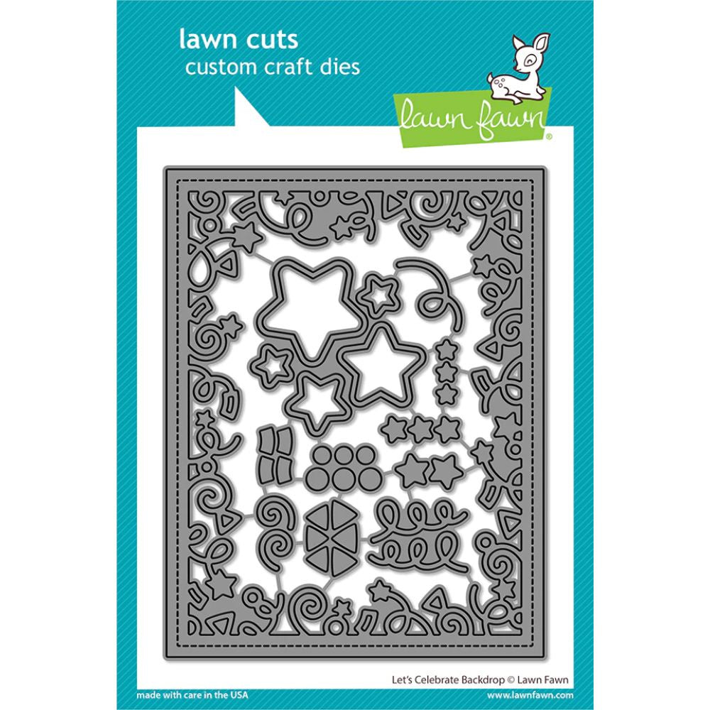Lawn Fawn let's celebrate backdrop