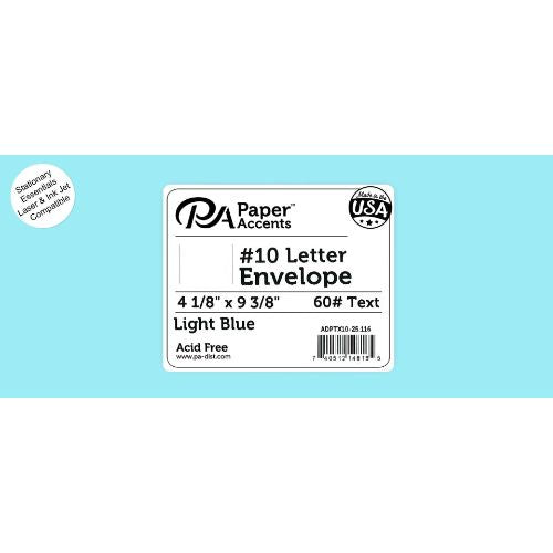 Paper Accents Envelope Letter 9x4 10 pcs pcs Light Blue Envelope