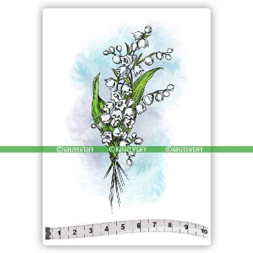 Katzelkraft Lily Of The Valley - Scrapbooking Stamps - SOLO166