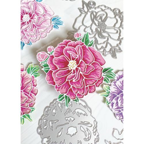 The Ton Lovely Peony Layering Dies