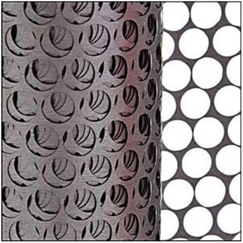 6mm Round Sequin Mesh Waste Punchinella Film Approx 2 mts Metallic Gunmetal