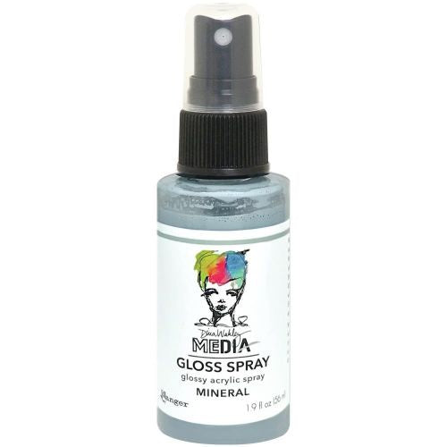 Dina Wakley Media Gloss Sprays 2oz Mineral