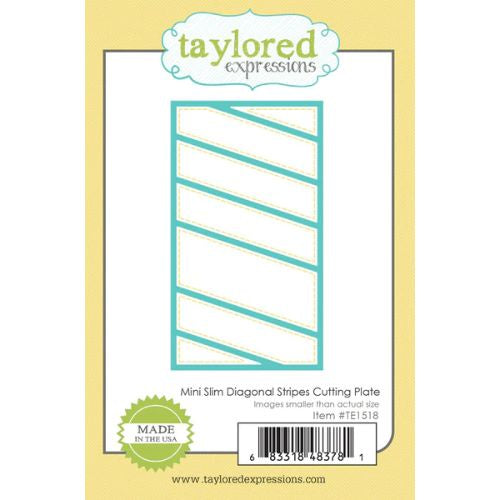 Taylored Expressions MINI SLIM DIAGONAL STRIPE CUTTING PLATE