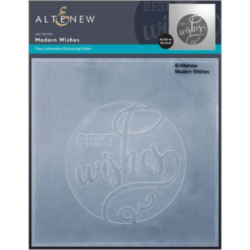 Altenew Modern Wishes Debossing Folder