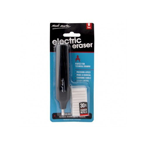 Mont Marte Electric Eraser with 30pce Erasers