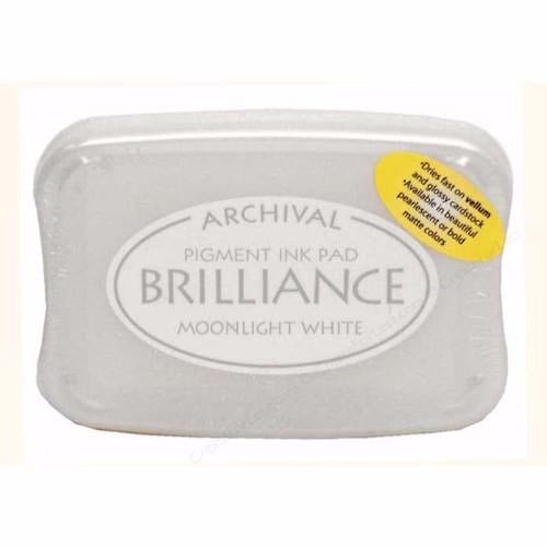 Tsukineko Brilliance Ink Pad Moonlight White (BR1-80)