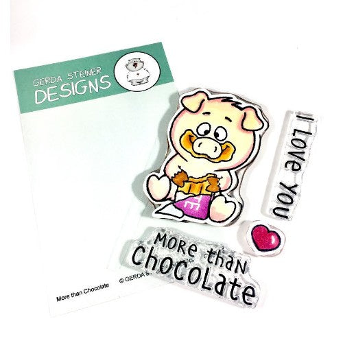 Gerda Steiner Designs More Than Chocolate 3x4 Clear Stamp Set