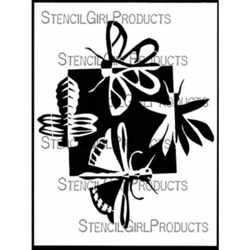 StencilGirl Moths 9x12