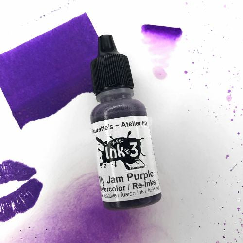 Inkon3 Atelier Watercolor / Re-inker My Jam Purple ~ Artist Grade Fusion Ink