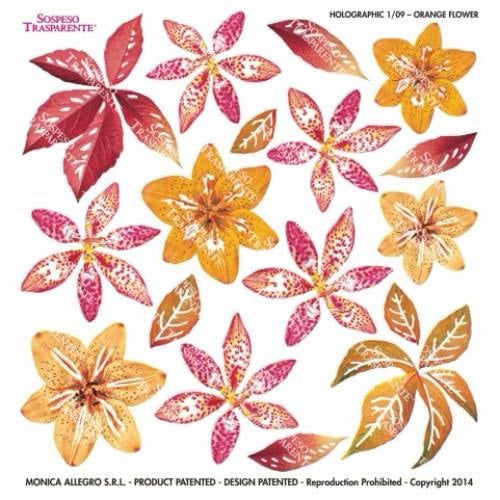 Holographic Series 1.09 Orange Flower