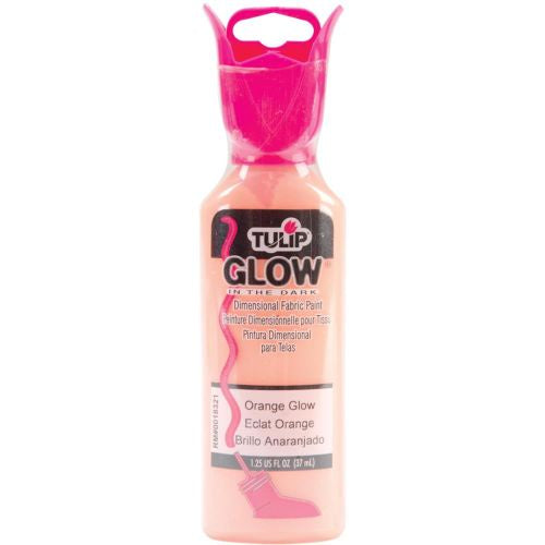 Tulip Dimensional Fabric Paint 1.25oz Glow In The Dark - Orange