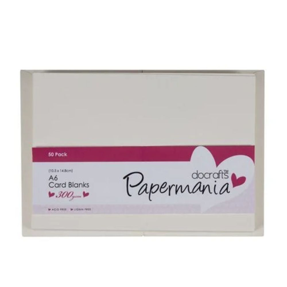 Papermania Cards & Envelopes A6 Cream (50pk) (PMA 150601)